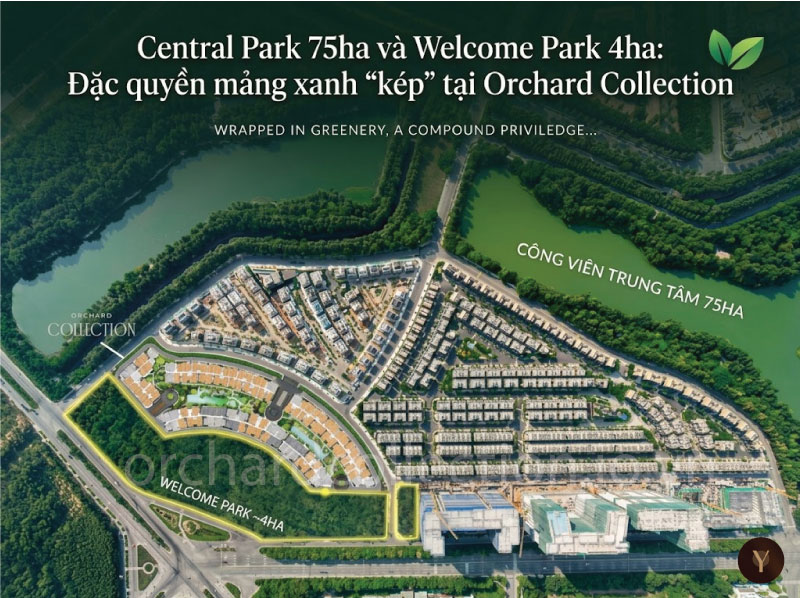 Central Park 75ha và Welcome Park 4ha: Đặc quyền mảng xanh 